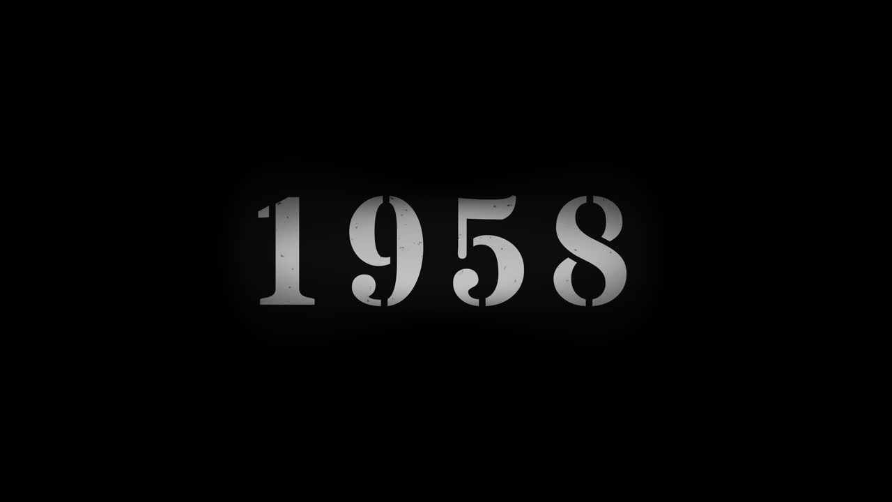 Years Counting Down on Black Background