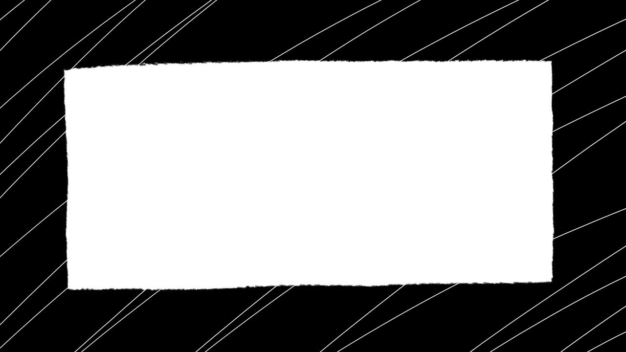 черная окрашенная граница с белыми надписями, стоп-моция изолирована на белом фоне