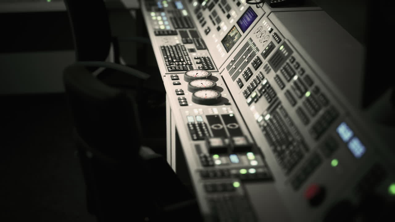 пустая комната управления электростанцией