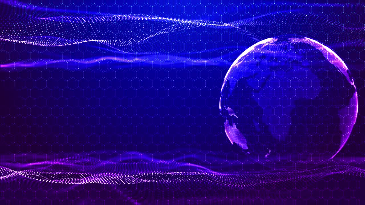 Futuristic light connection network digital data mining machine learning technology science