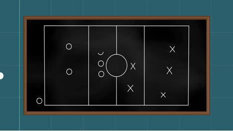 Animation-Eines-Bretts-Mit-Spielplan-Auf-Grünem-Hintergrund