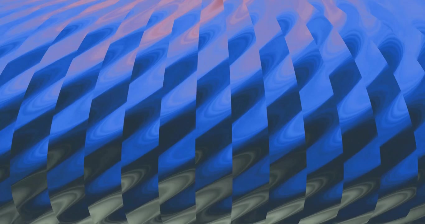 Abstract Blue Geometric Pattern with Wavy Motion