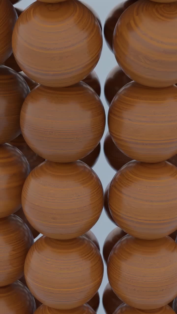 arreglo abstracto de esfera de madera