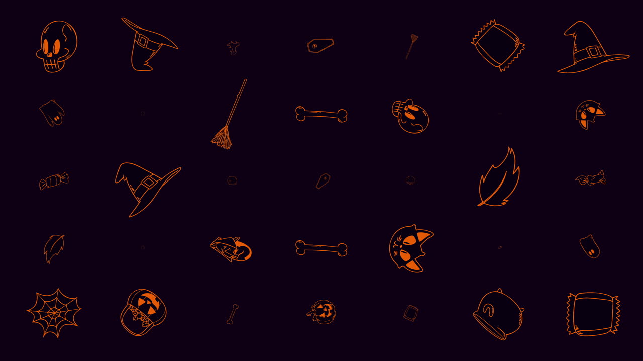 호박 10 할로윈 배경 애니메이션