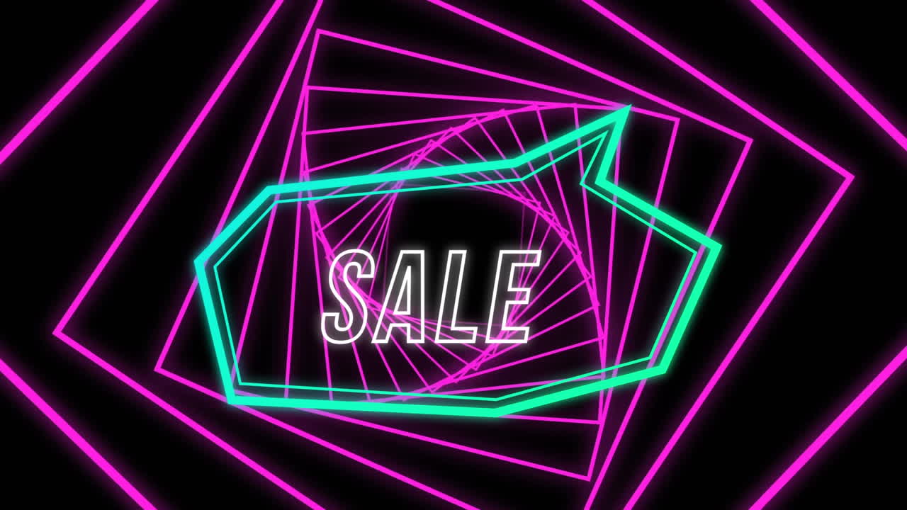 분홍색 나선 위에 파란색 연설 거품으로 판매 그래픽