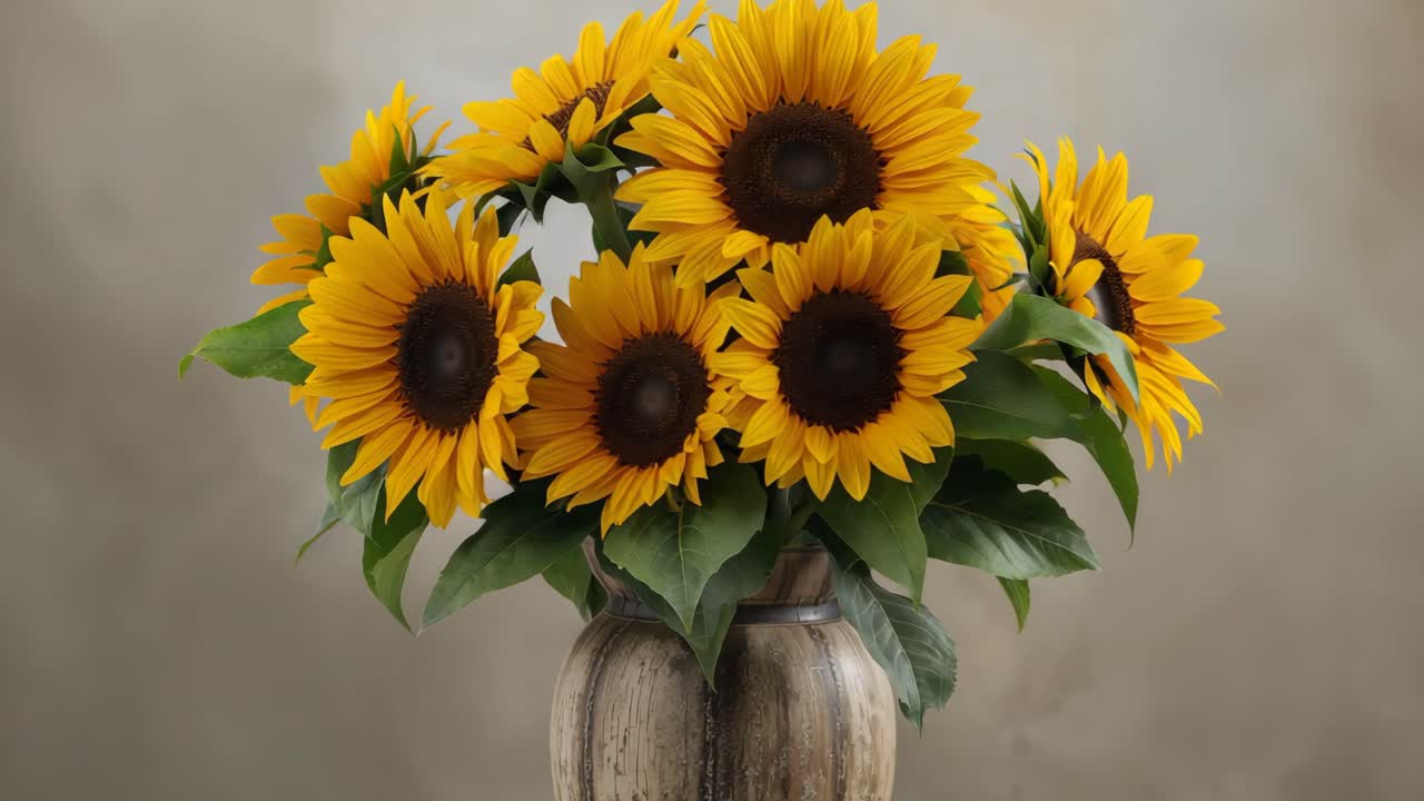 Sunflower Bouquet in a Vase