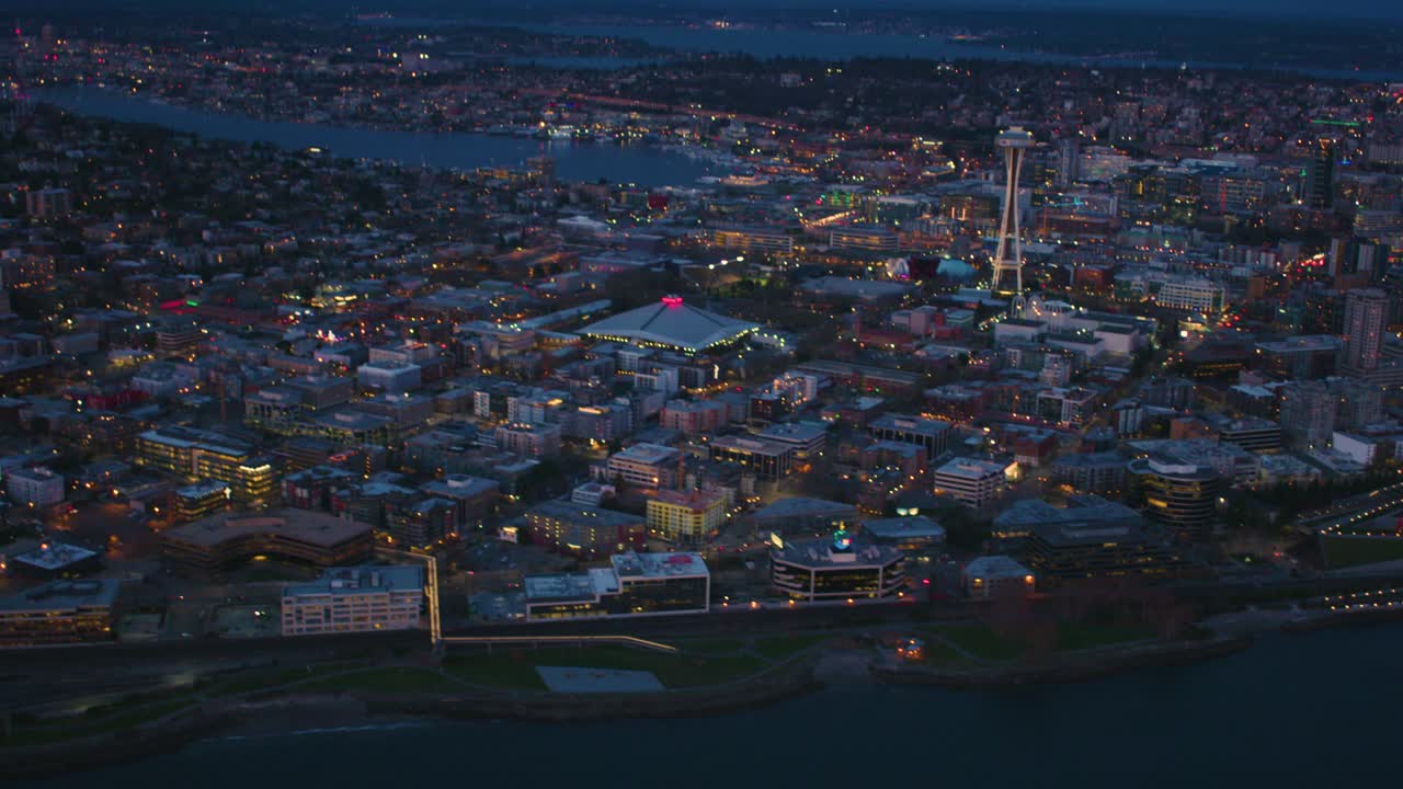 시애틀 센터 워터프론트, 푸게트 사운드 코스트, 에어리얼 헬리터 글