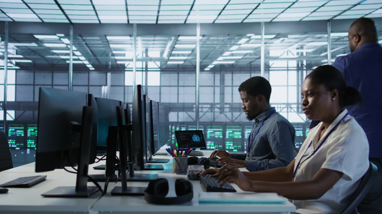 Diverse IT Team in a Data Center