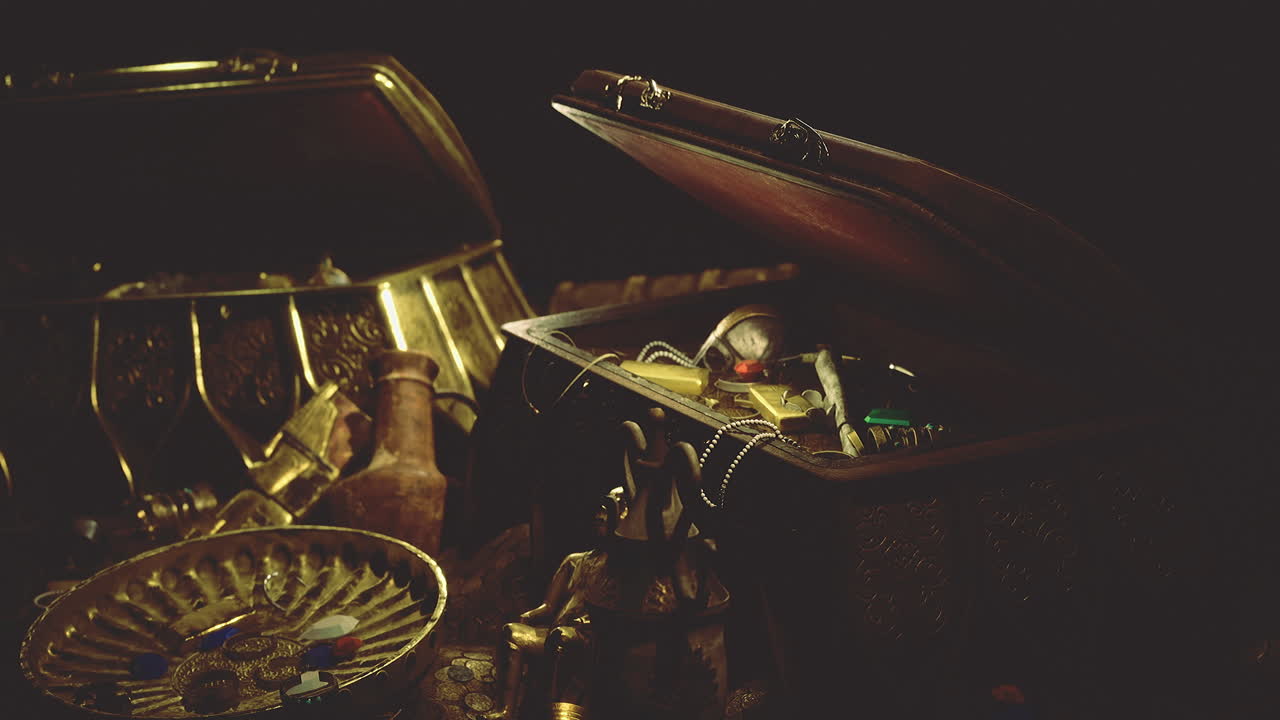 Lost treasures revealed in an ancient chest of secrets and memories