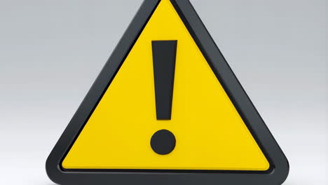 yellow warning sign with exclamation mark