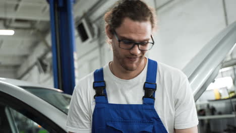 mechanic in the workshop