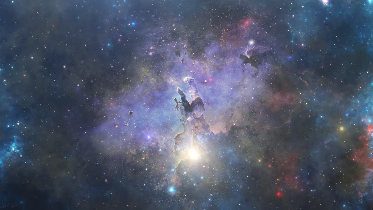 성운, 별이 빛나는 하늘, 우주 공간으로 날아