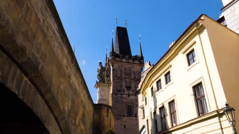 lesser town bridge tower, charles bridge, prague, czech republic