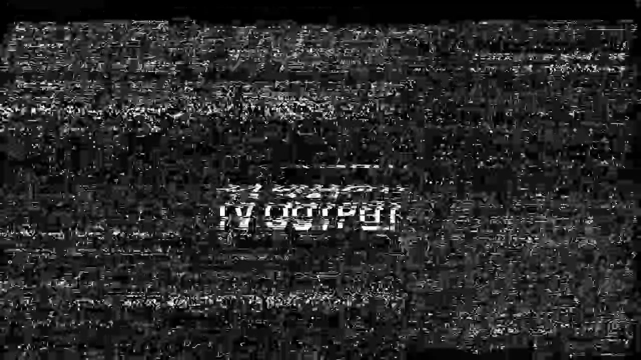 TV Output Text Glitching on Black and White Static Screen