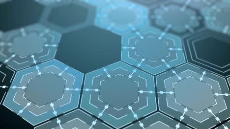 abstract digital hexagons background
