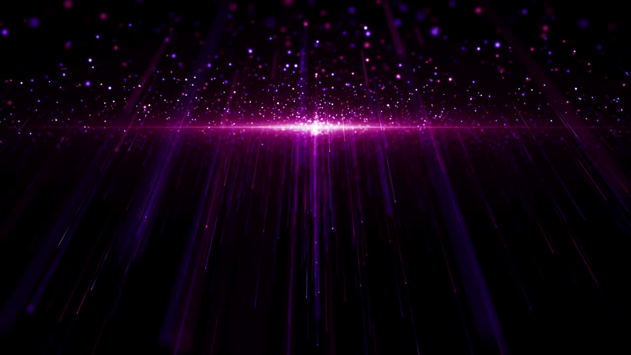 partículas rosa violeta evento juego tráiler títulos escenario de concierto cinematográfico bucle de fondo