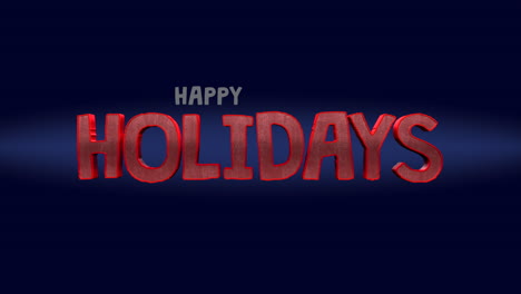 Festive-floating-text-Happy-Holidays-on-dark-background