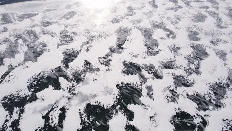 solid frozen lake floor