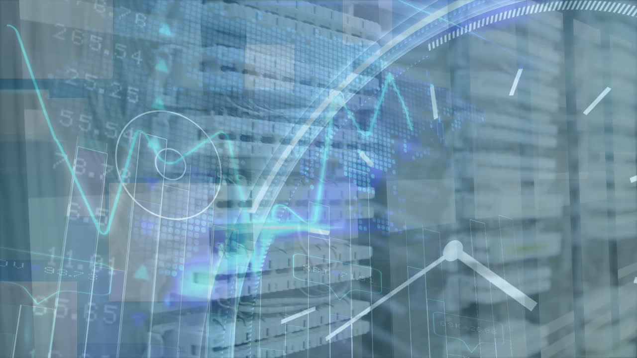 클럭 오버 서버  ⁇ 과 함께 데이터 처리의 애니메이션