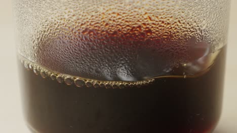 hot coffee dripping in glass