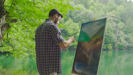 painting in nature.