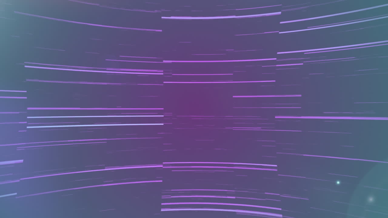 Animation of multiple light trails moving in hypnotic motion background