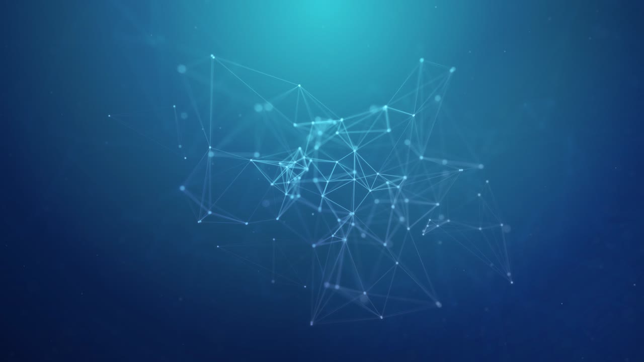 Abstract triangle pattern gray and white polygonal network technology science lines connection