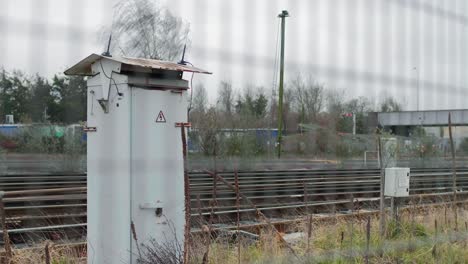 power box next to railway track