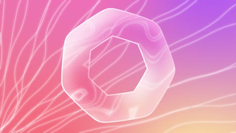 shiny color abstract loop pink background