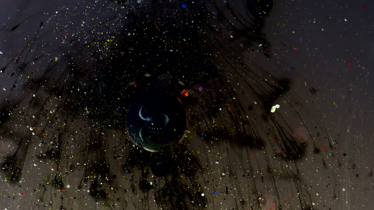 burbujas de aceite de color abstracto