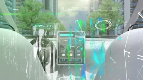 animación de estadísticas y procesamiento de datos sobre automóviles de conducción autónoma