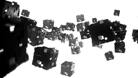 el concepto de cadena de bloques abstracto de 4k.