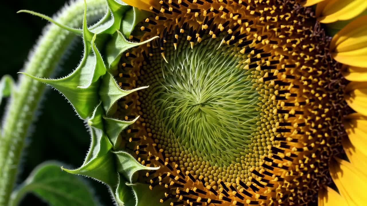 primer plano de un girasol