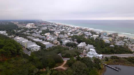 Flying-over-a-residential-area-in-30a,-Florida-3