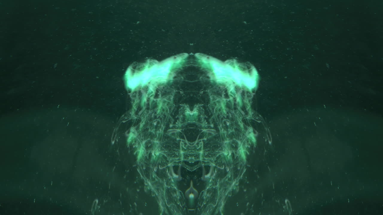 Abstract Green Symmetrical Pattern