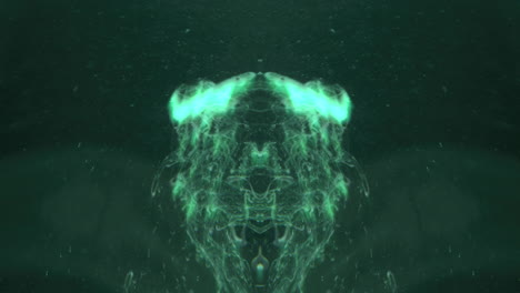 abstract green symmetrical pattern