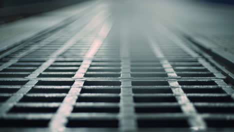 perspective view of a metal grate