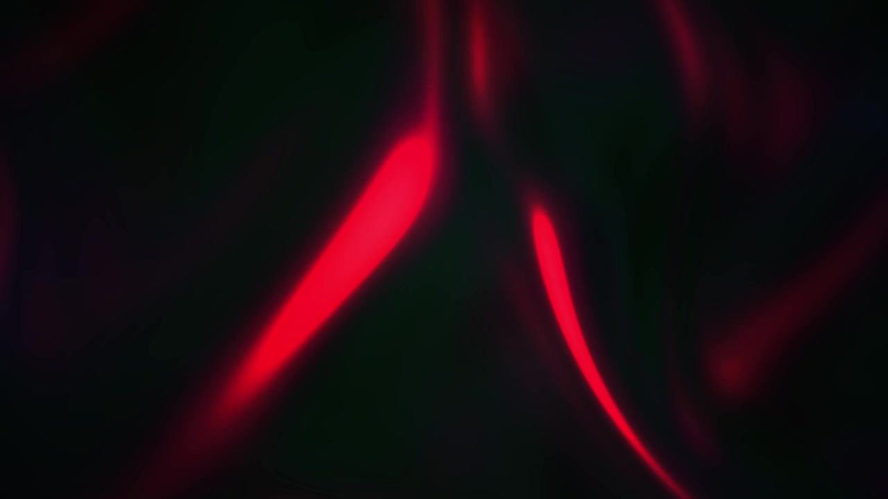 Movimento Líquido Abstrato com Ondas de Luz Vermelha Brilhantes