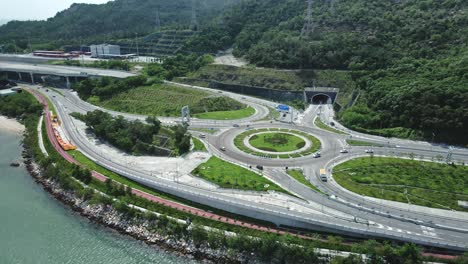 Großer-Operativer-Kreisverkehr-In-Tuen-Mun