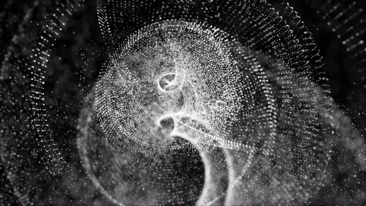 Particelle scure e misteriose che scorrono nell'abisso del Metaverso