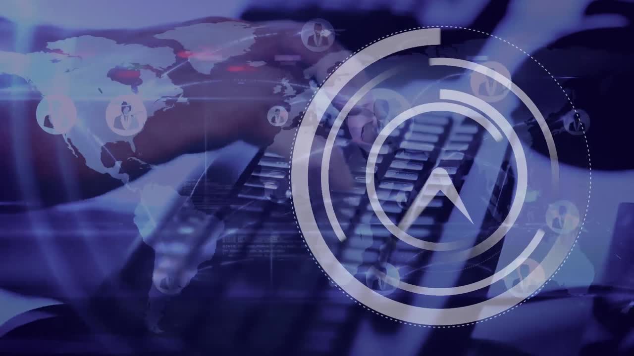 reloj de movimiento rápido y oficina ocupada