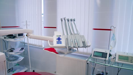 interior of modern dental clinic. dental clinic interior with modern dentistry equipment