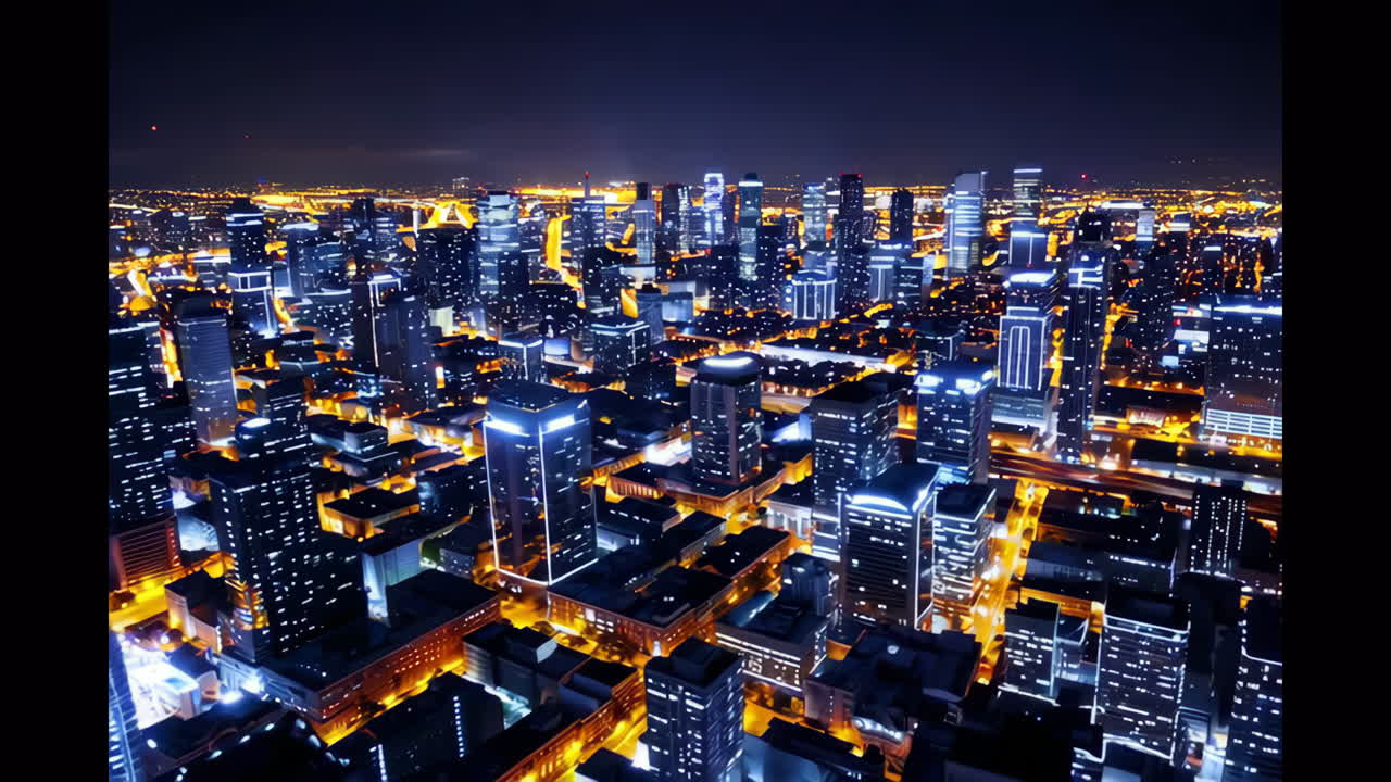 paisaje urbano en la noche