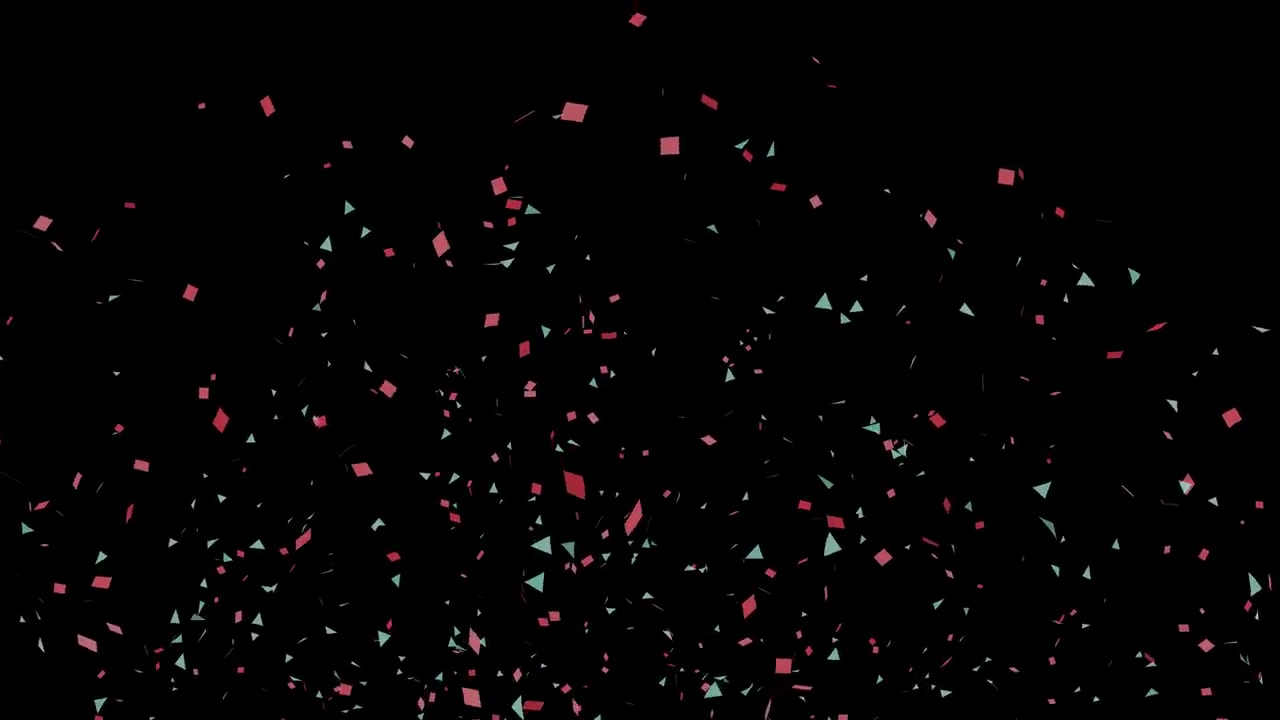 Konfettikanonexplosion, fest, evenemang, festivaler, födelsedagar och firande av speciella dagar, stockvideo.