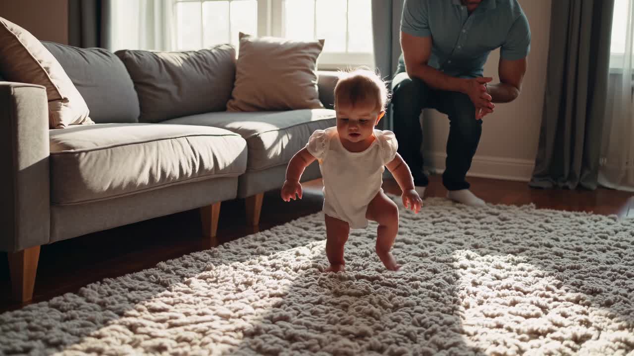 el bebé aprende a caminar