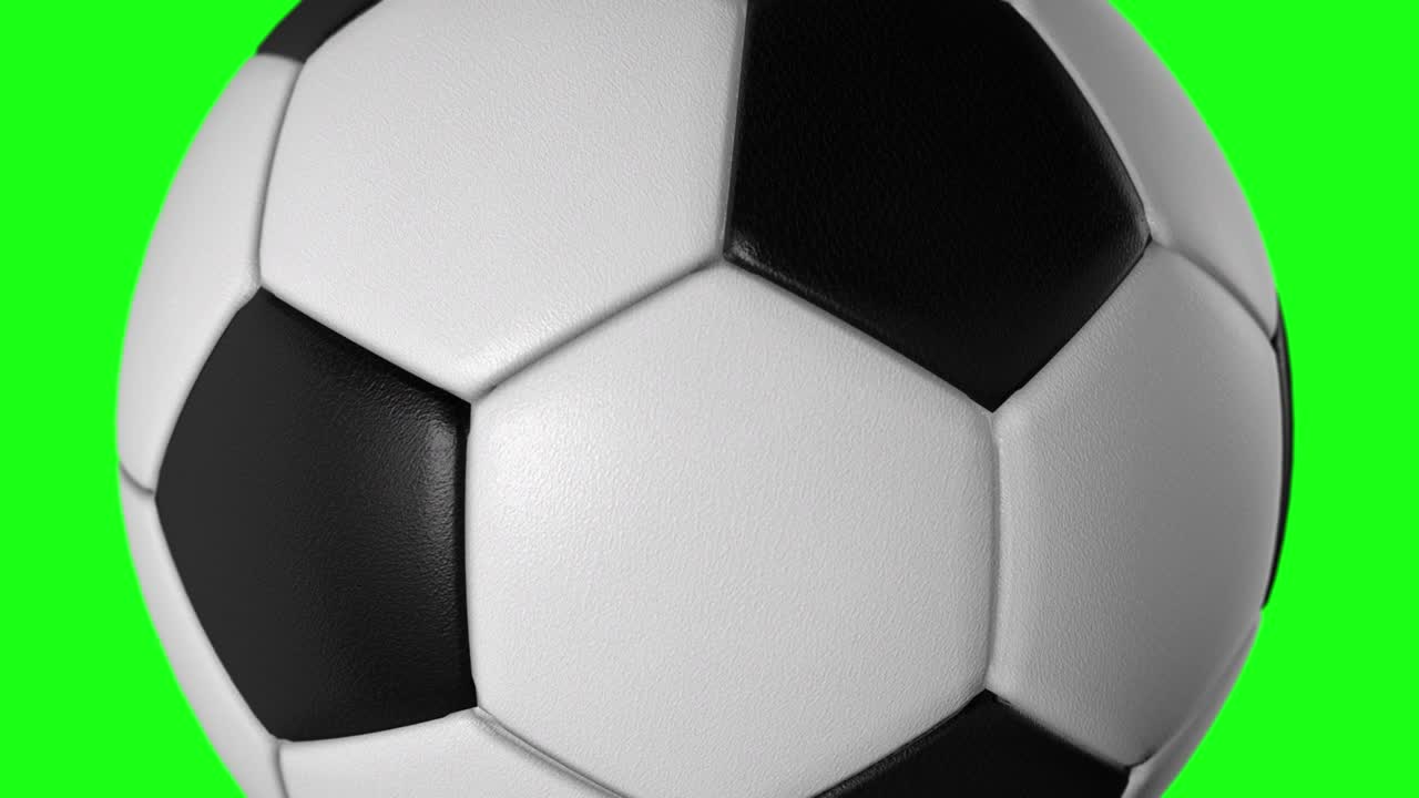Pallone da calcio (Calcio) su schermo verde