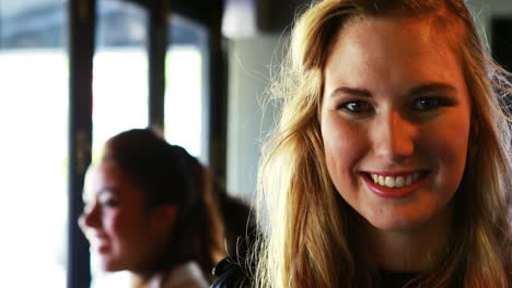 Beautiful-woman-in-restaurant