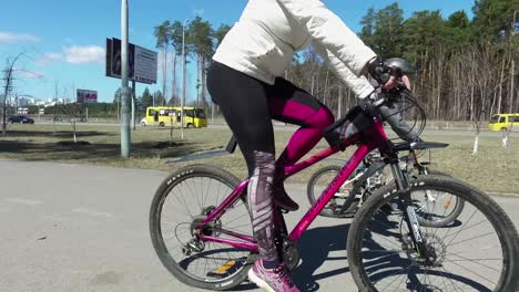 people cycling on a sunny day