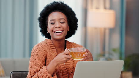 Portrait-of-female-having-relaxing-cup-of-tea