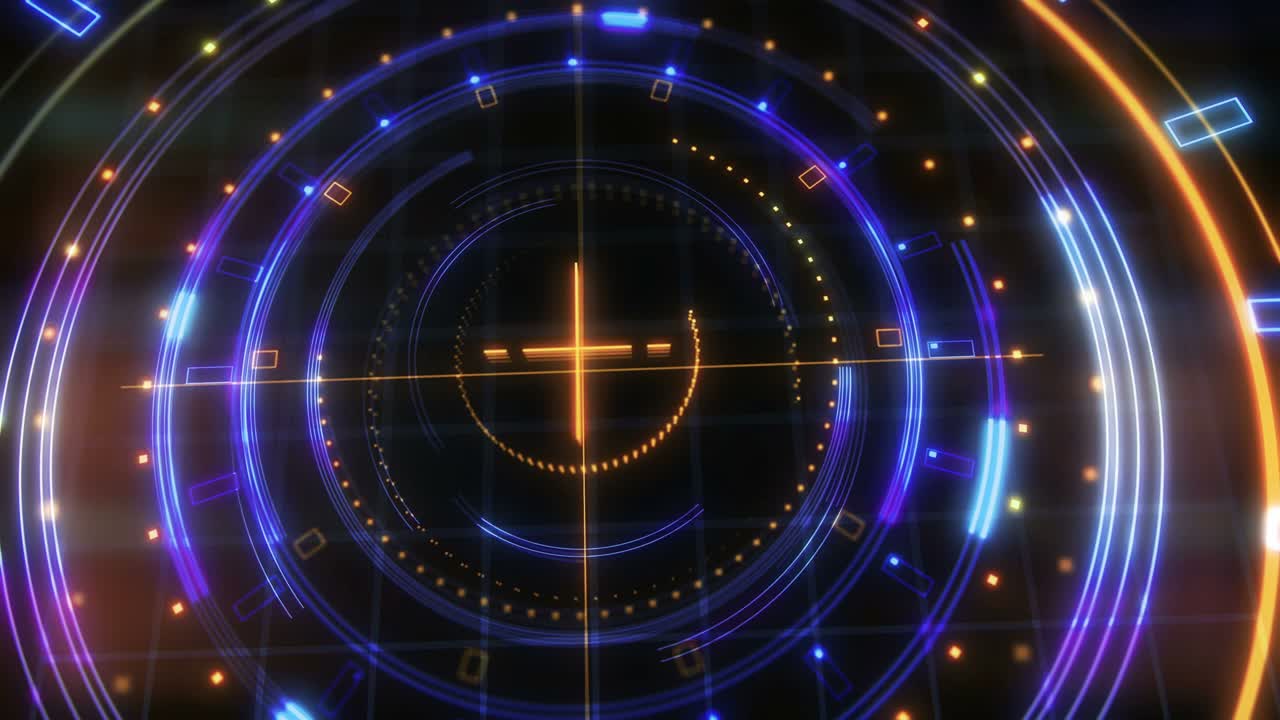 Abstract technological interface aniamtion